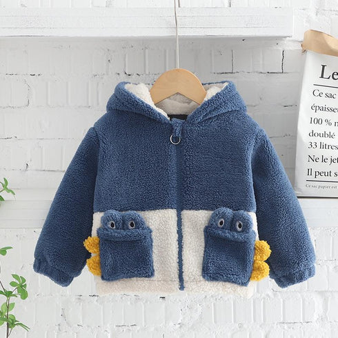 Winter children's hooded cartoon coat